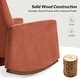 preview thumbnail 3 of 5, Julia 29.5"W Modern Solid Wood Nursery Rocking Chair with Lumbar Pillow by HULALA HOME