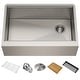preview thumbnail 2 of 52, KRAUS Kore Stainless Steel Farmhouse Kitchen Sink with Accessories
