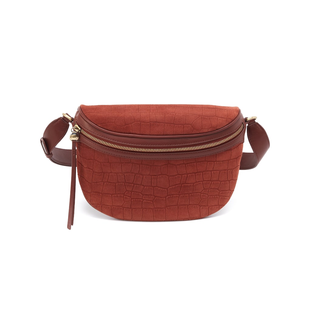 HOBO Juno Embossed Suede Belt Bag