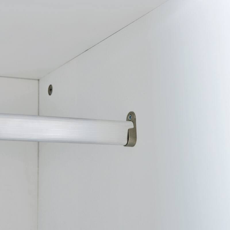 Twin Size Murphy Bed with Open Shelves and Storage Drawers