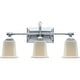 preview thumbnail 2 of 0, Nicholas 3-Light Bathroom Vanity Light in Polished Chrome