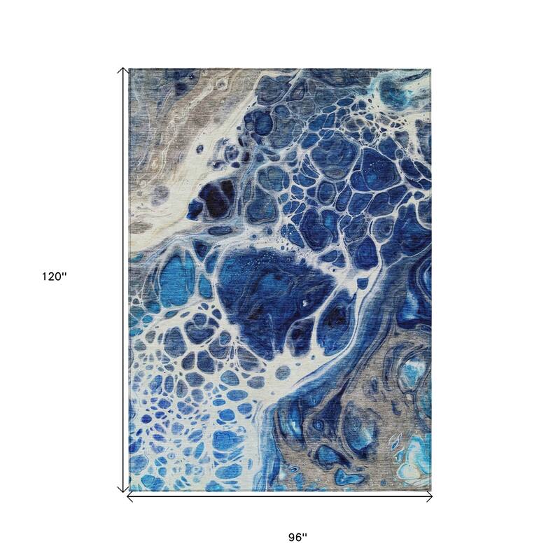 HomeRoots Nautical Transitional Rectangle Outdoor Rug