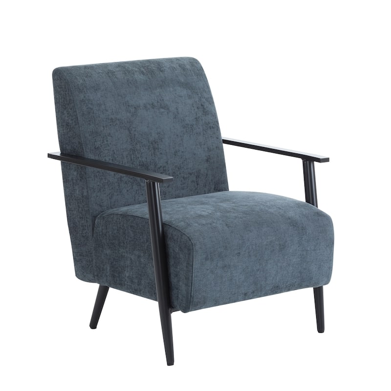 [Set of 2] 26.38" Modern Beige Lounge Chair with Polyester Upholstery