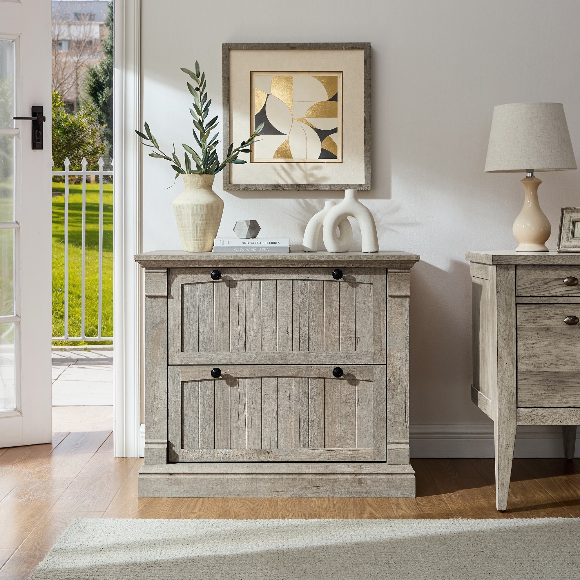 Rustic Wood File Cabinet, Filing Cabinet for Home Office, Living Room