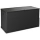 preview thumbnail 1 of 6, vidaXL Patio Storage Box Anthracite 47.2"x22"x24.8" PP Rattan - 47.2" x 22.05" x 24.8"