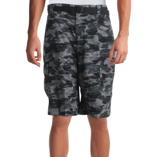 gray camo cargo shorts