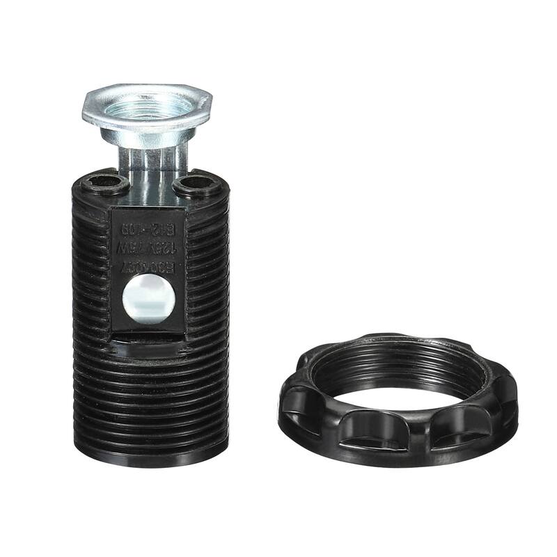 E12 Bulb Holder Light Socket, Screw Fully Thread Lamp Holder