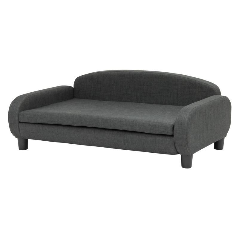 Paws & Purrs Modern Pet Sofa Bed Low-Back Lounger for Dogs & Cats – Removable Washable Mattress Cover