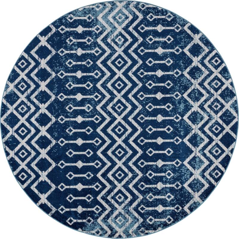Gematria Moroccan Geometric Indoor Area Rug