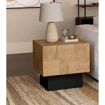 Caden Modern Solid Wood Side Table