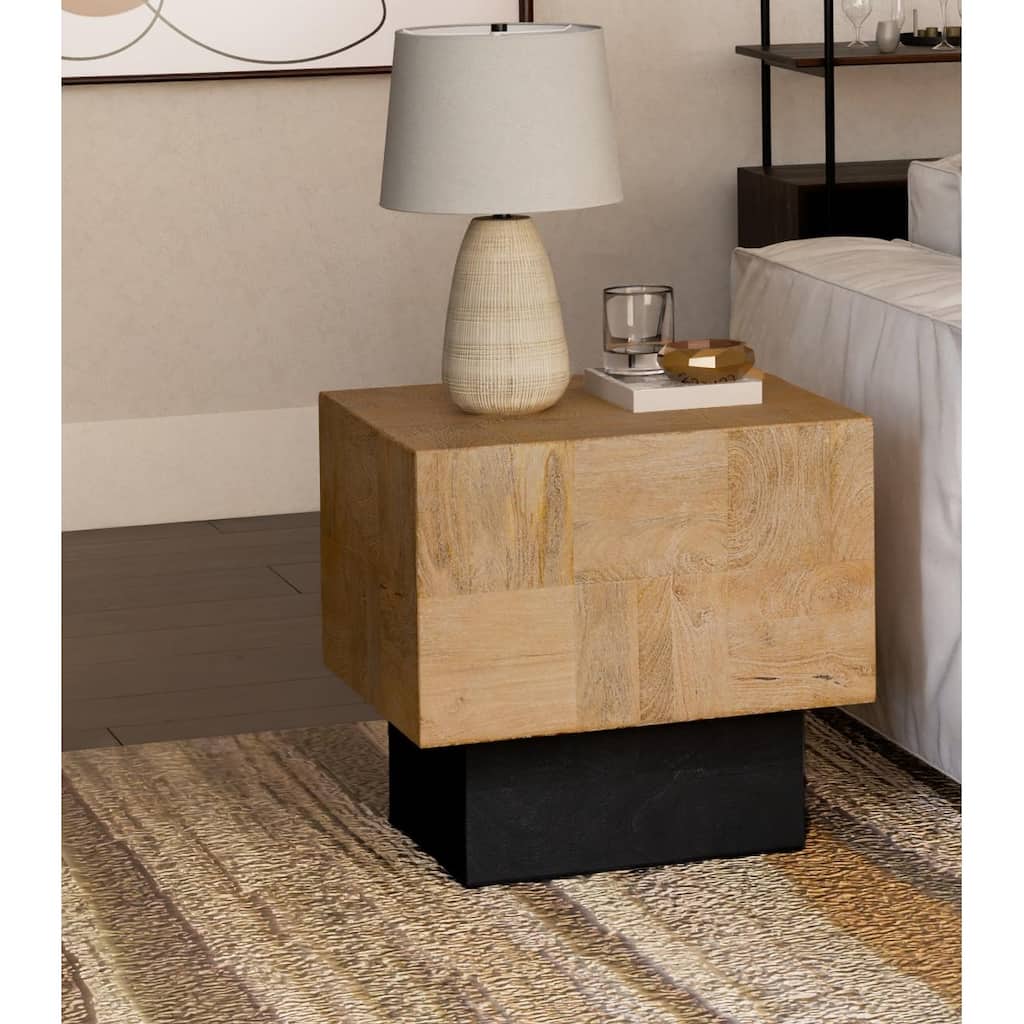 Caden Modern Solid Wood Side Table