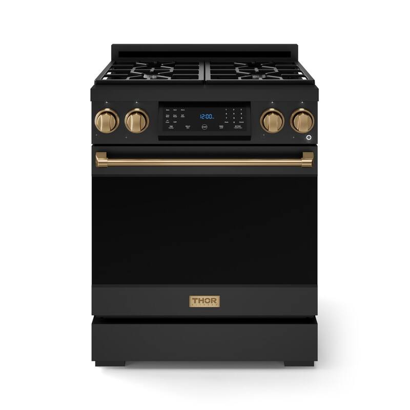 Thor Kitchen RSG30 Gordon Ramsay 4.5 Cu. Ft. Free Standing Gas Range - Matte Black / Bronze