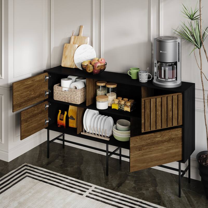 CraftPorch Modern Wooden TV Stand Console