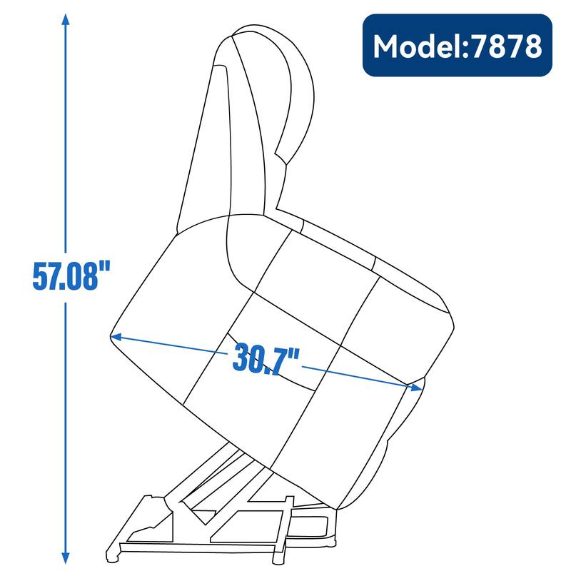 Dual Motor Infinite Position Power Lift Heat Massage Recliner Chair Heavy Duty Motion Mechanism with USB Ports and Side Pockets