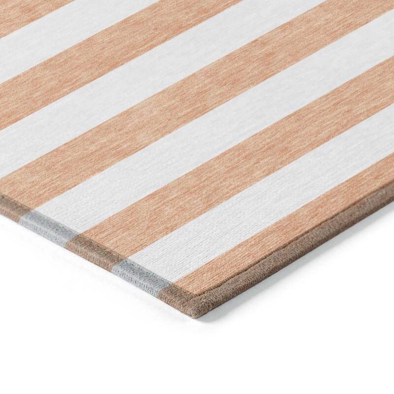 Altomo Stripe Weather Resistant Timeless Fusion Outdoor Rug