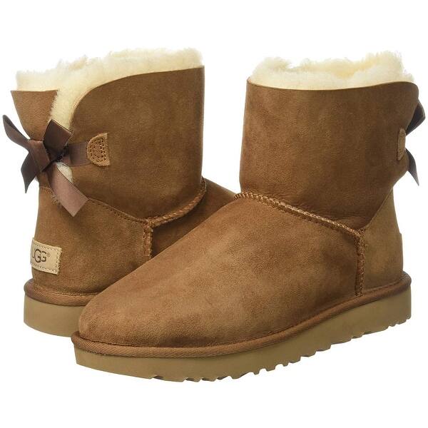 Shop Ugg Women S Mini Bailey Bow Ii Winter Boot Overstock 27165636