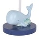 preview thumbnail 2 of 3, Lambs & Ivy Oceania Blue Ocean/Sea/Nautical Nursery Lamp with Shade & Bulb