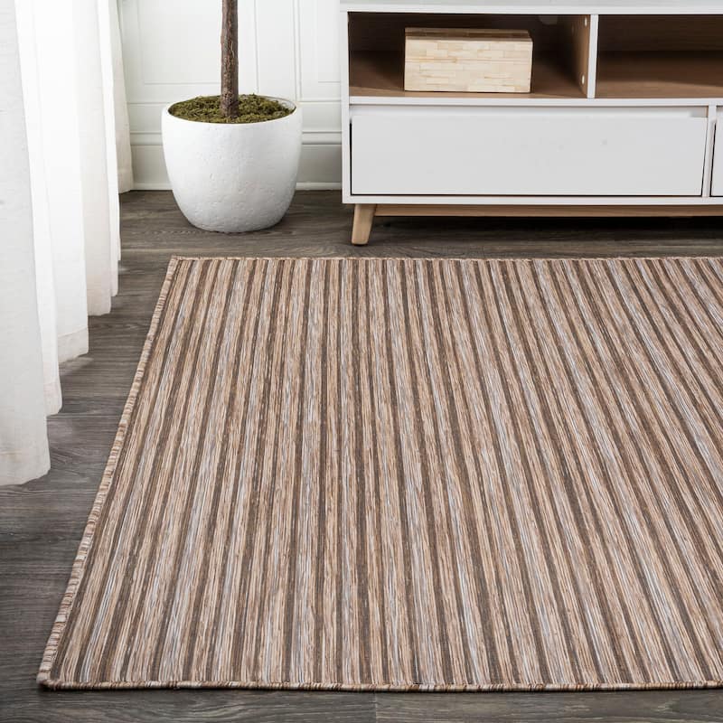 JONATHAN Y Finn Modern Farmhouse Pinstripe Area Rug