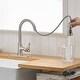 preview thumbnail 13 of 30, Pull Down Kitchen Faucet Single Handle Modern One Hole Kitchen Sink Faucets With Pull Down Sprayer Basin Tap With Deck Plate