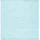 preview thumbnail 15 of 46, SAFAVIEH Flatweave Montauk Sigurosk Casual Cotton Rug 6' Square - Aqua/Blue - Square