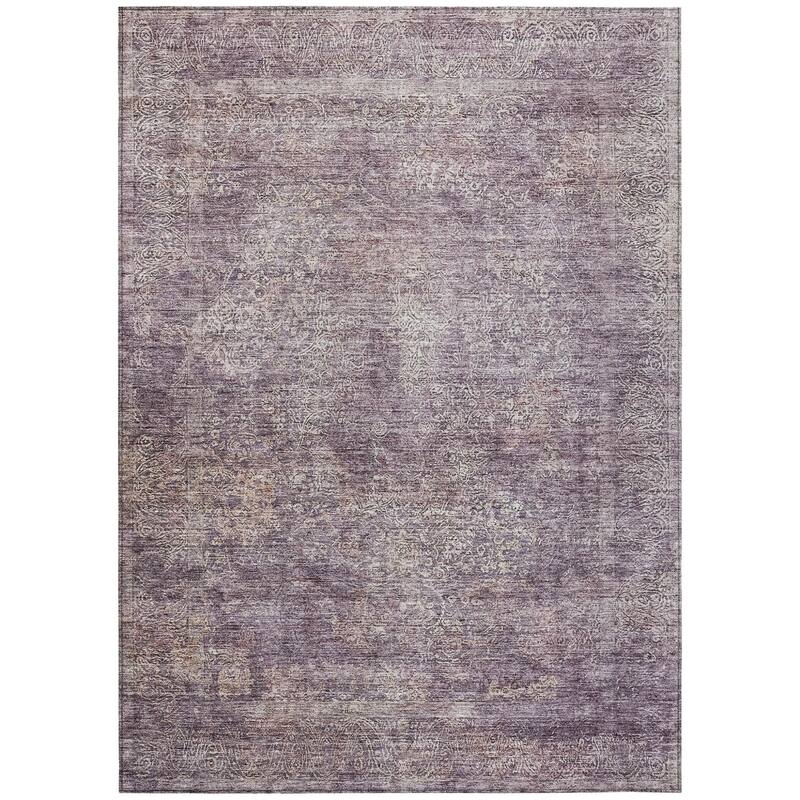 HomeRoots Floral Traditional Rectangle Outdoor Rug