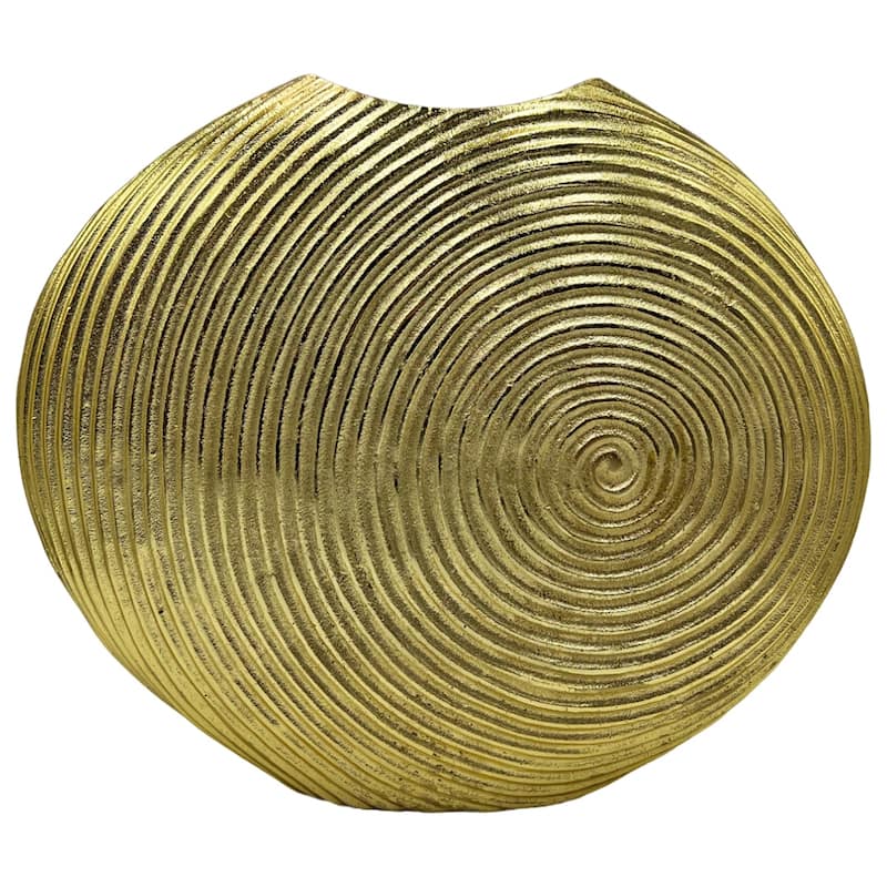 Decorative Handmade Aluminum Shell Flower Vase