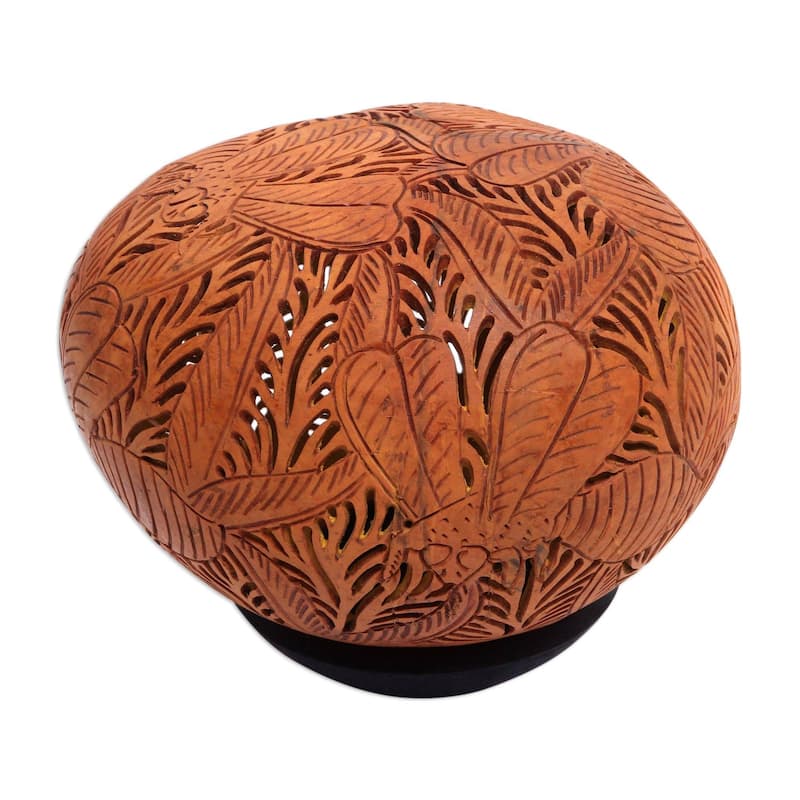 Handmade Beehive Jive Coconut shell sculpture (Indonesia) - 25 x 24 x 23
