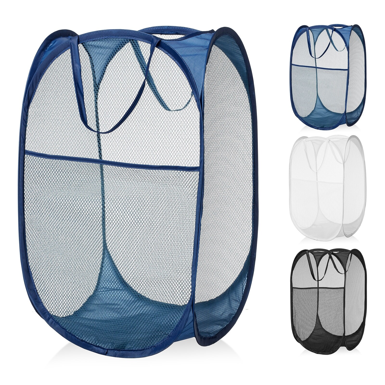 Shop Collapsible Mesh Pop Up Laundry Clothes Hamper Basket