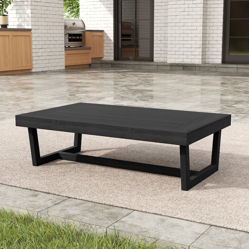 Sectional Wood Furniture 2 Seat Armless Patio Sofa