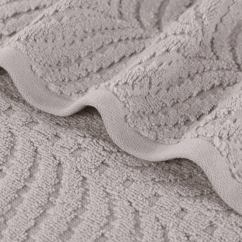 Superior Chevron Zero Twist Cotton Face Towel Washcloth Set of 12