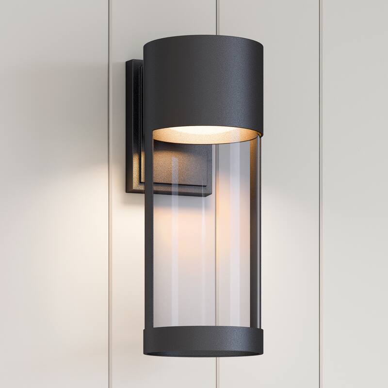 Trefor LED Outdoor Wall Sconce Powder Coated Black - Powder Coated Black