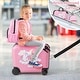 preview thumbnail 4 of 8, Gymax 2PCS Kids Luggage Set w/ Spinner Wheels 18'' Ride-on & Carry-on