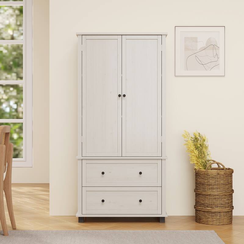 70" Tall Kitchen Pantry Cabinet with 2 Drawers and 3 Shelves