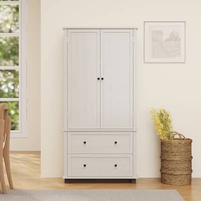 70" Tall Kitchen Pantry Cabinet with 2 Drawers and 3 Shelves