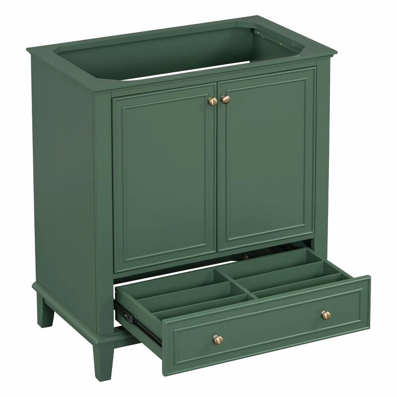 30" Bathroom Vanity Base Cabinet with Doors and Drawer