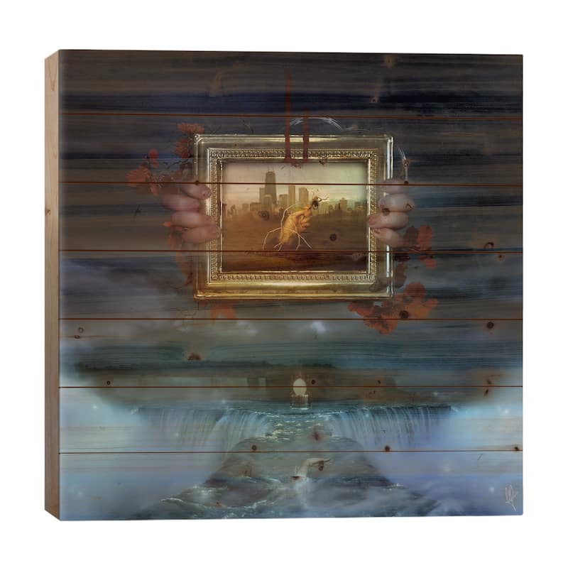 Dangerous Dreams Print On Wood by Mario Sanchez Nevado - Multi-Color - 26x26x1.5