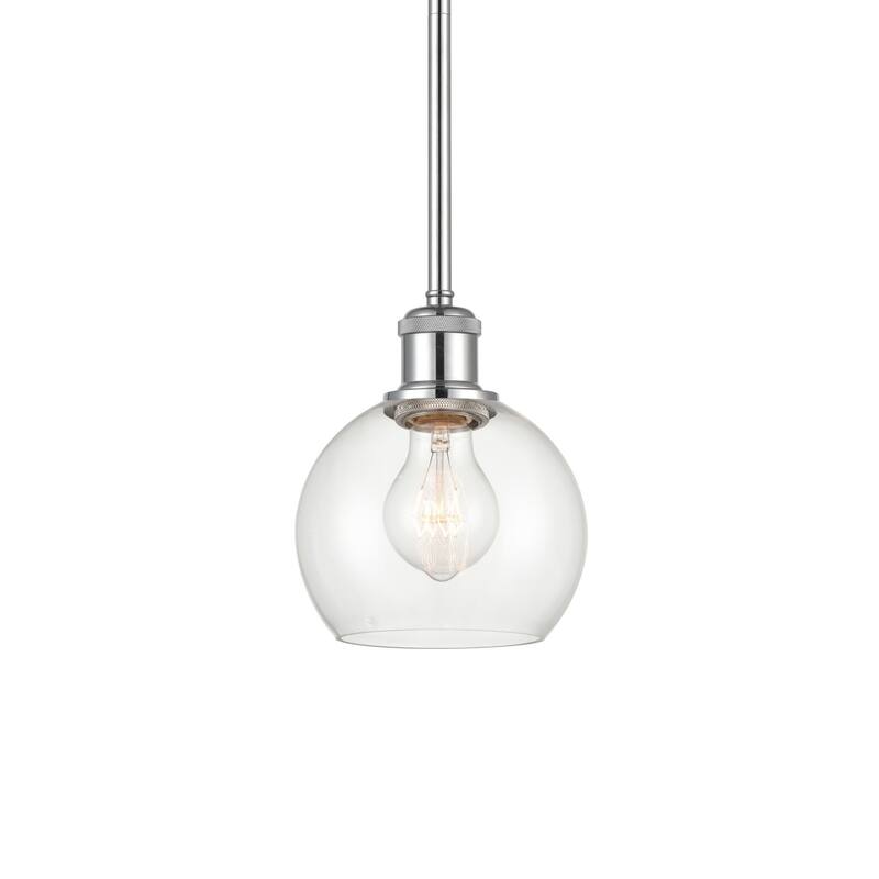 Innovations Lighting 516-1S-8-6 Athens Pendant Athens 6" Wide Mini - Polished Chrome / Clear
