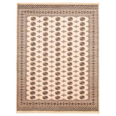 ECARPETGALLERY Hand-knotted Finest Peshawar Bokhara Ivory Wool Rug - 8'2 x 10'8