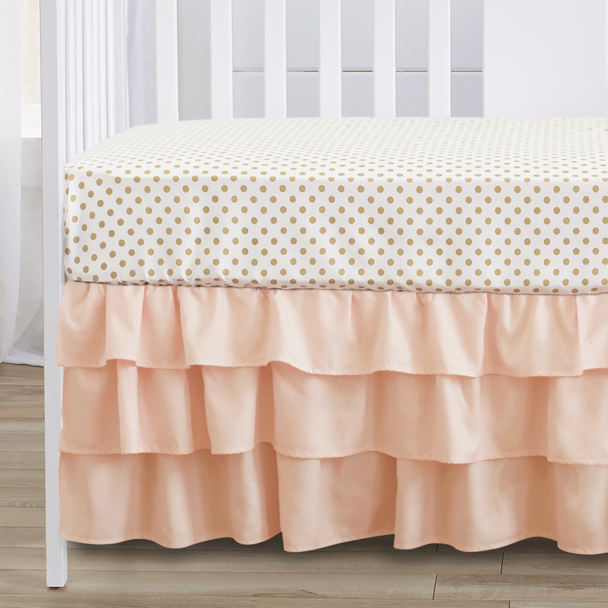 Sweet Jojo Designs Watercolor Floral 4 Piece Crib Bedding Set