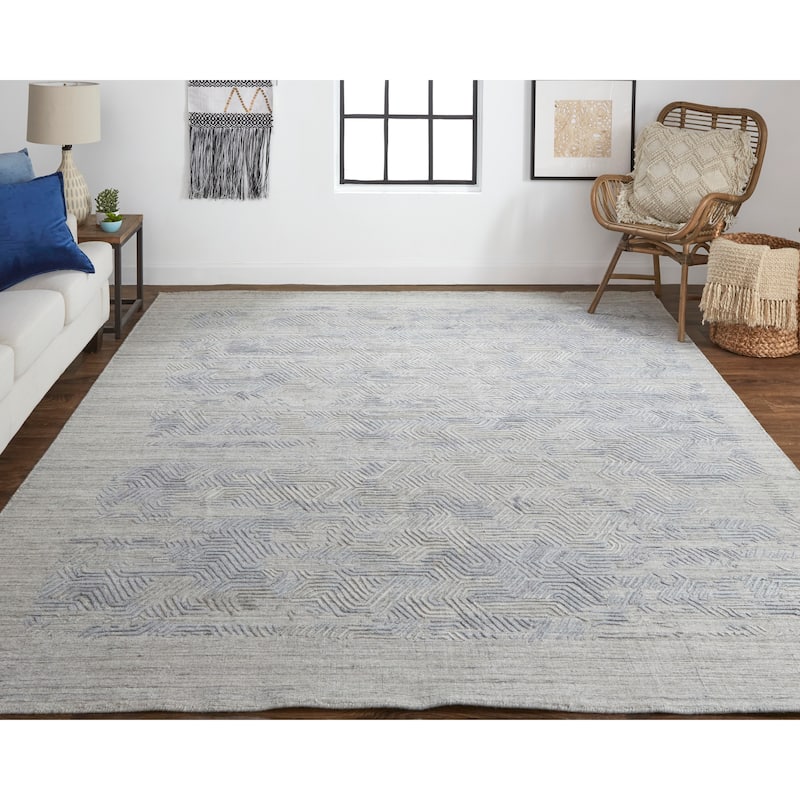 Grand Bazaar Huntley Hand Woven Abstract Modern Area Rug