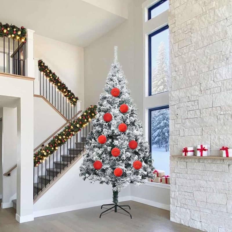 vidaXL Christmas Bauble Set 4 pcs Red - 7.9 x 7.9 x 7.9