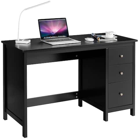 Computer Desk Study Writing Desk Home Office Workstation with 3