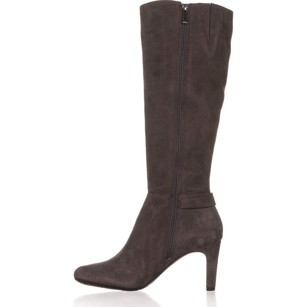 Shop Bandolino Womens Lamari WIDE CALF Leather Almond Toe Knee High Fashion Boots - On Sale ...
