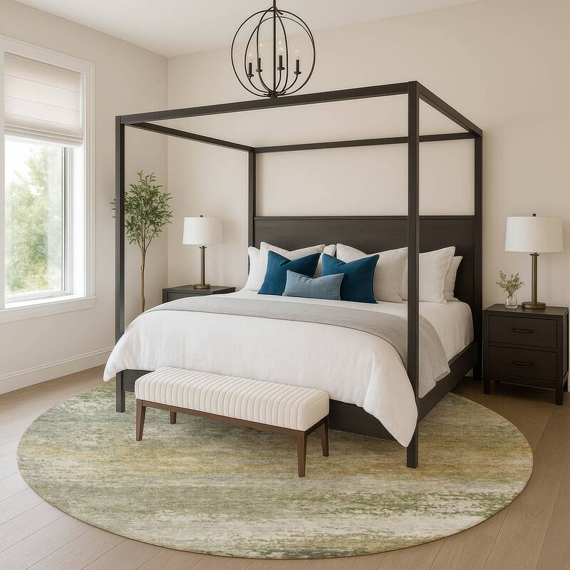 Premium Washable Super Soft Modern Casual Mayfield Rug - Beige - 8' x 8'