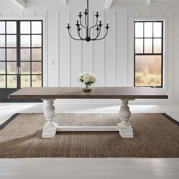 slide 2 of 42, River Place Riverstone Dining Table 102 Inch - White