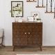 preview thumbnail 1 of 12, COSIEST Solid Wood Buffets and Sideboards Storage Cabinet Honeycomb