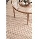 preview thumbnail 12 of 10, nuLOOM Natural Jute/Cotton Casual Handmade Flatweave Natural-fiber Diamond Trellis Tassel Area Rug
