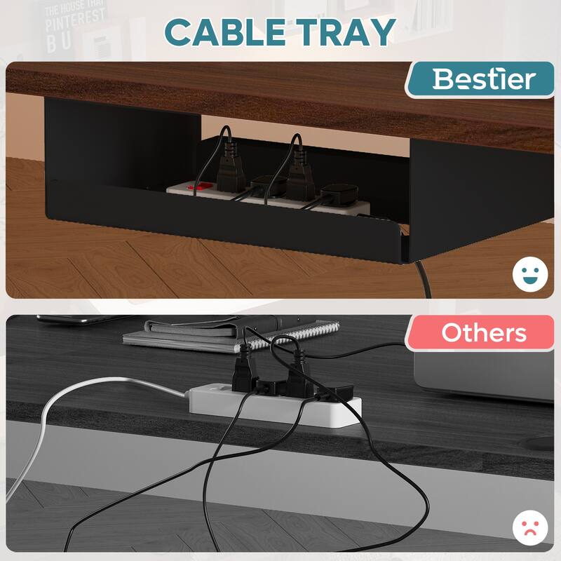 Standing Desk Electric Ergonomic Office Desk Computer Desk Height Adjustable Table with USB Port