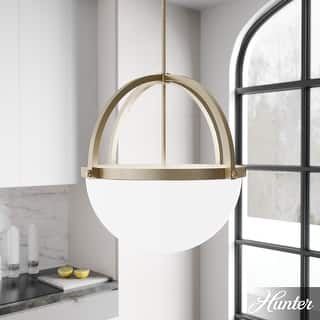 Hunter Wedgefield 4-Light Pendant - Dining Room, Entry - Geometric - Transitional, Contemporary
