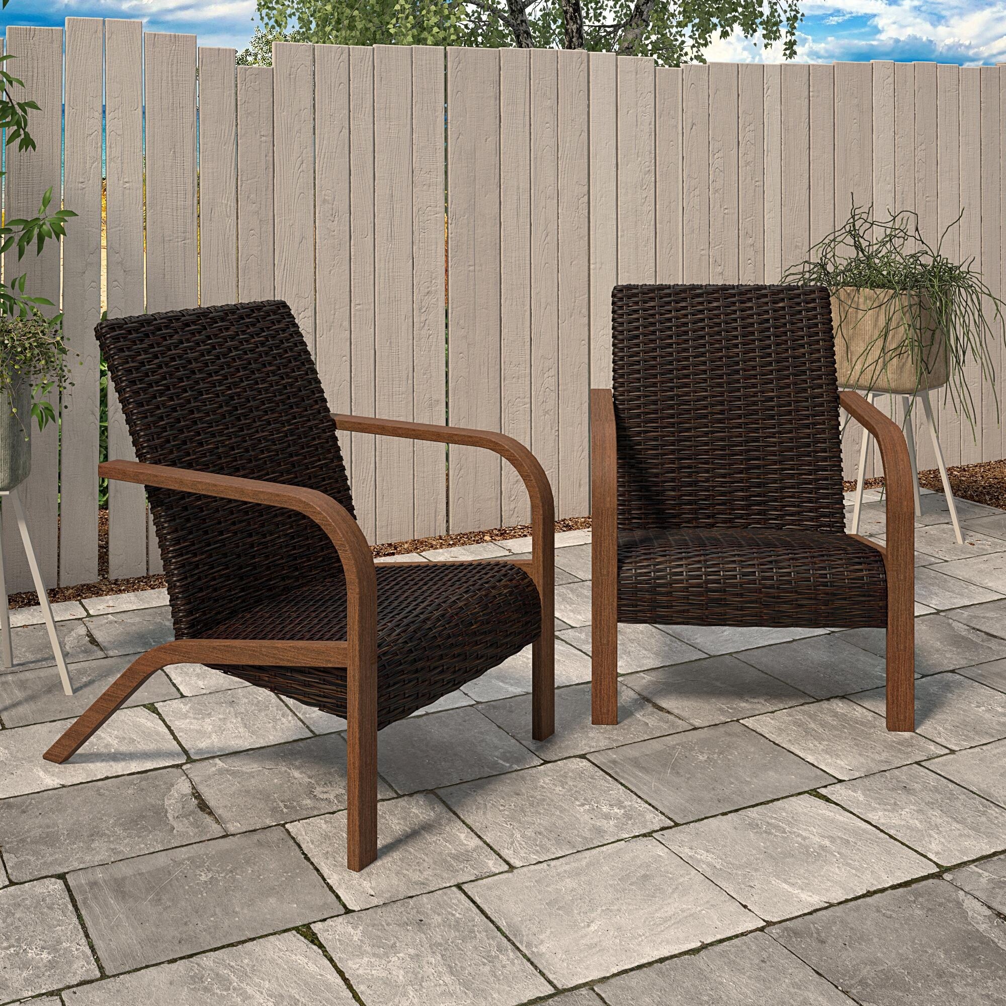 Outdoor lounge chairs 2 pack deals